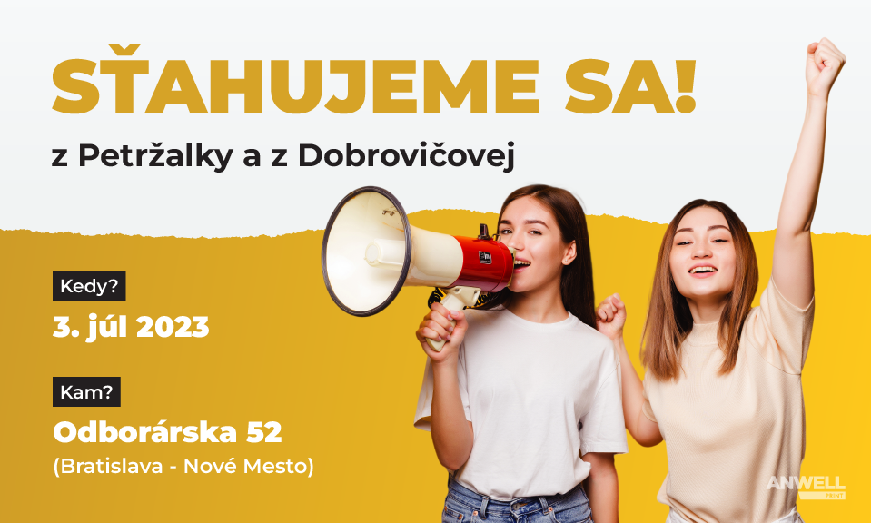 SŤAHUJEME SA z Petržalky a z Dobrovičovej