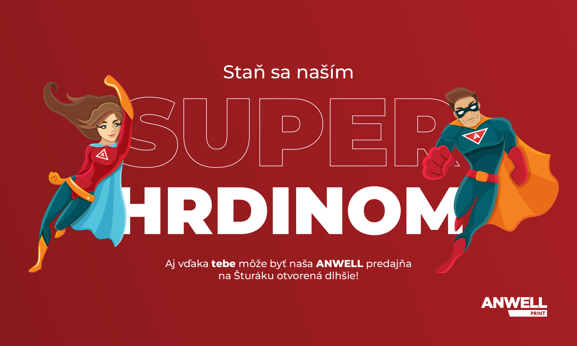 Hľadáme brigádnikov do ANWELL predajne na Šturáku!