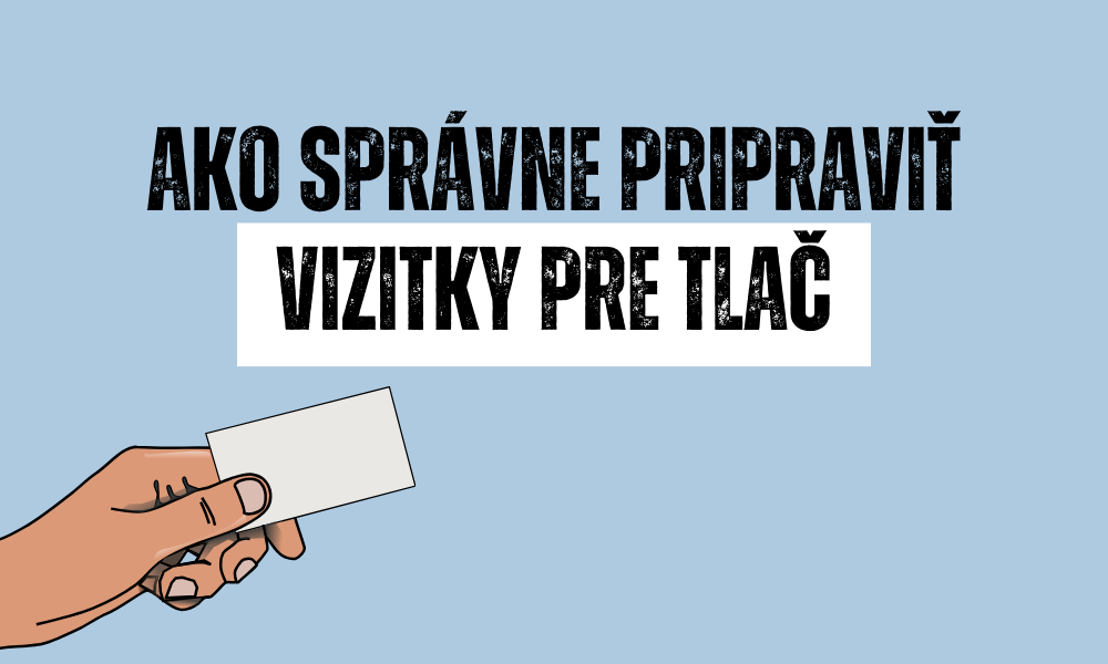 Príprava dát pre tlač vizitiek