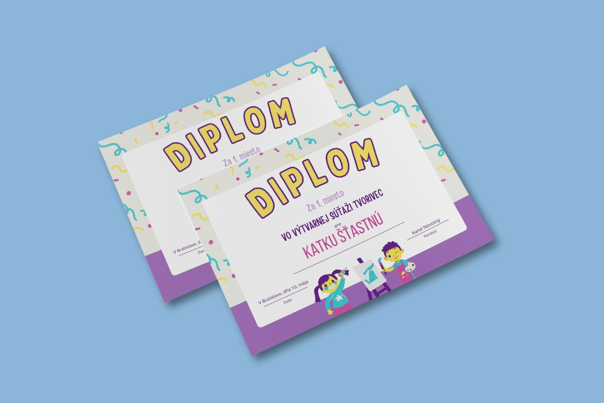 Tlač diplomov a certifikátov